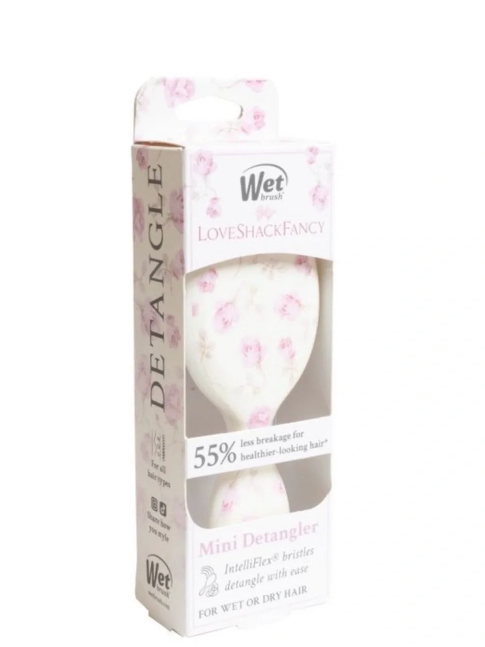 LoveShackFancy x Target- Wetbrush Ribbon Rosa mini OG detangler brush